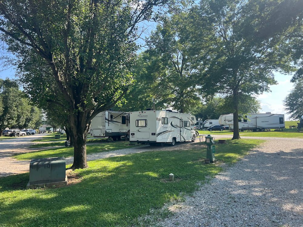 Our camping spot at the RV Park