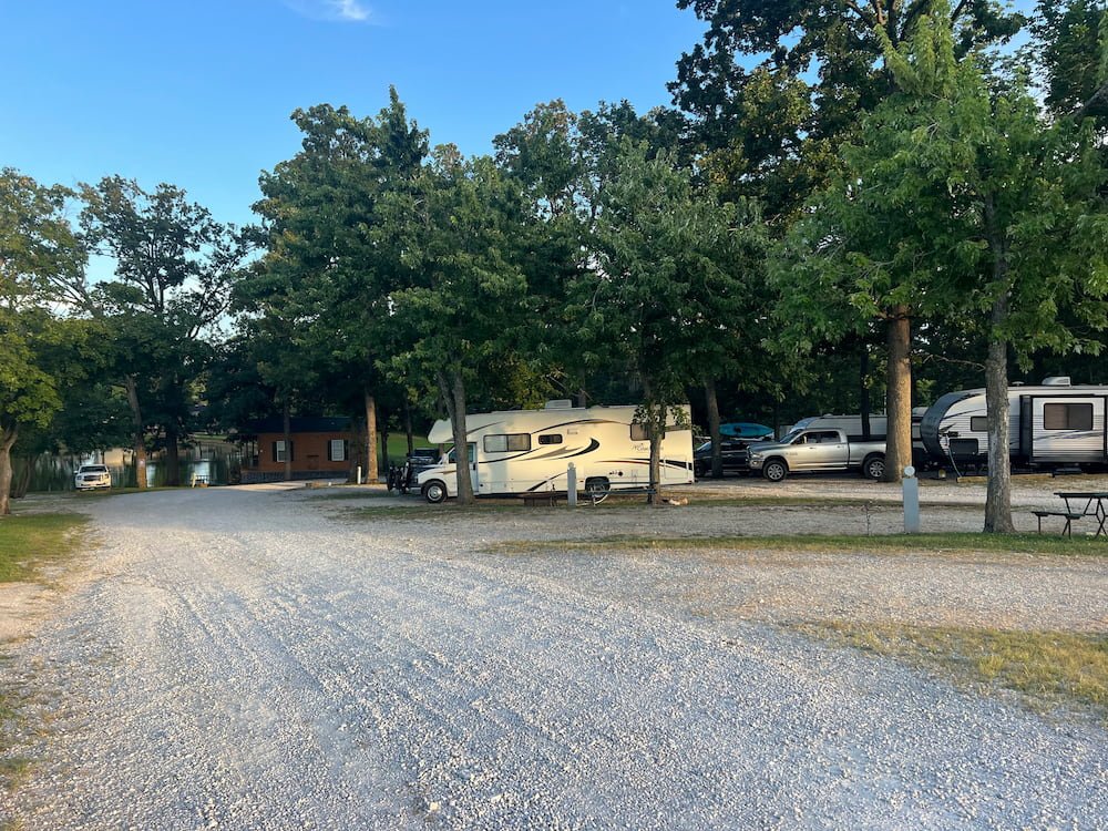 Our campsite at the Perryville RV Resort