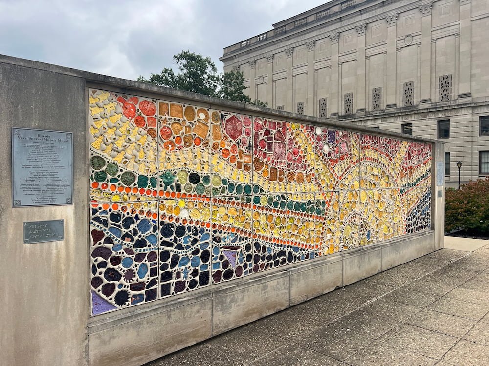 Rainbow mural