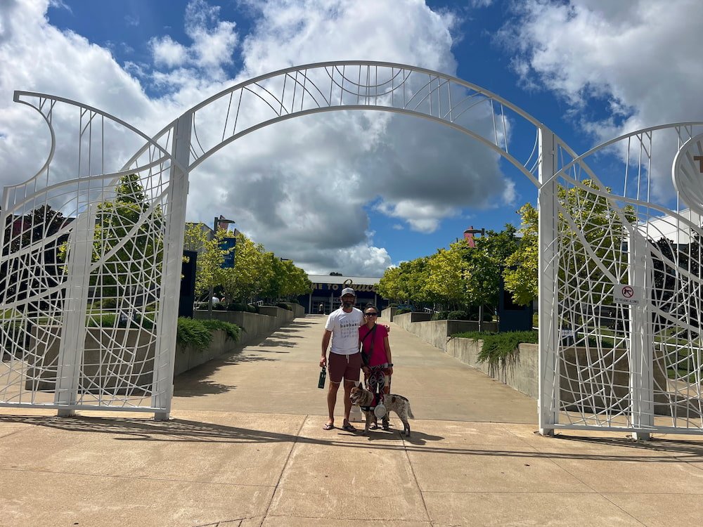 Selfie at the gates of Graceland