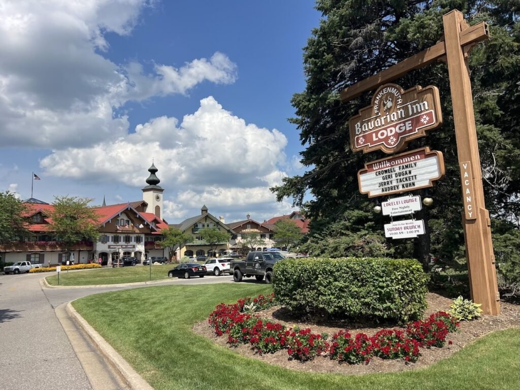 Sign for the Bavarian Inn