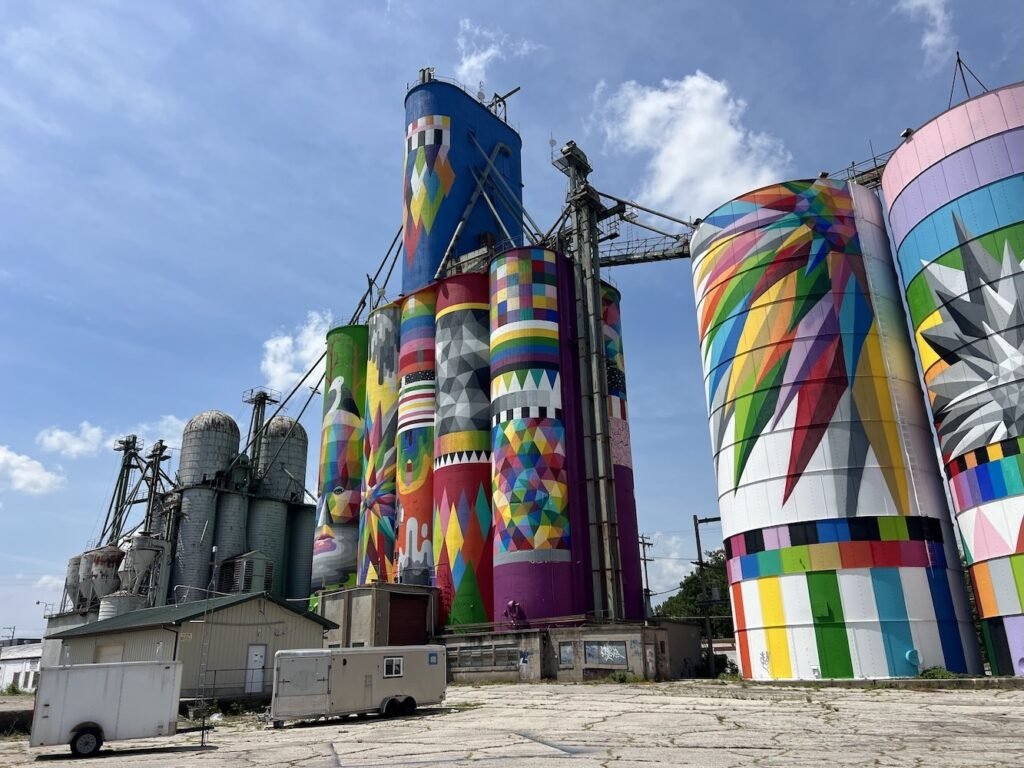 The back side of the mural was just as impressive