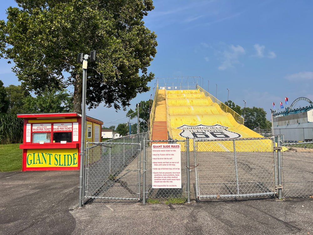 This giant slide looks sketchy