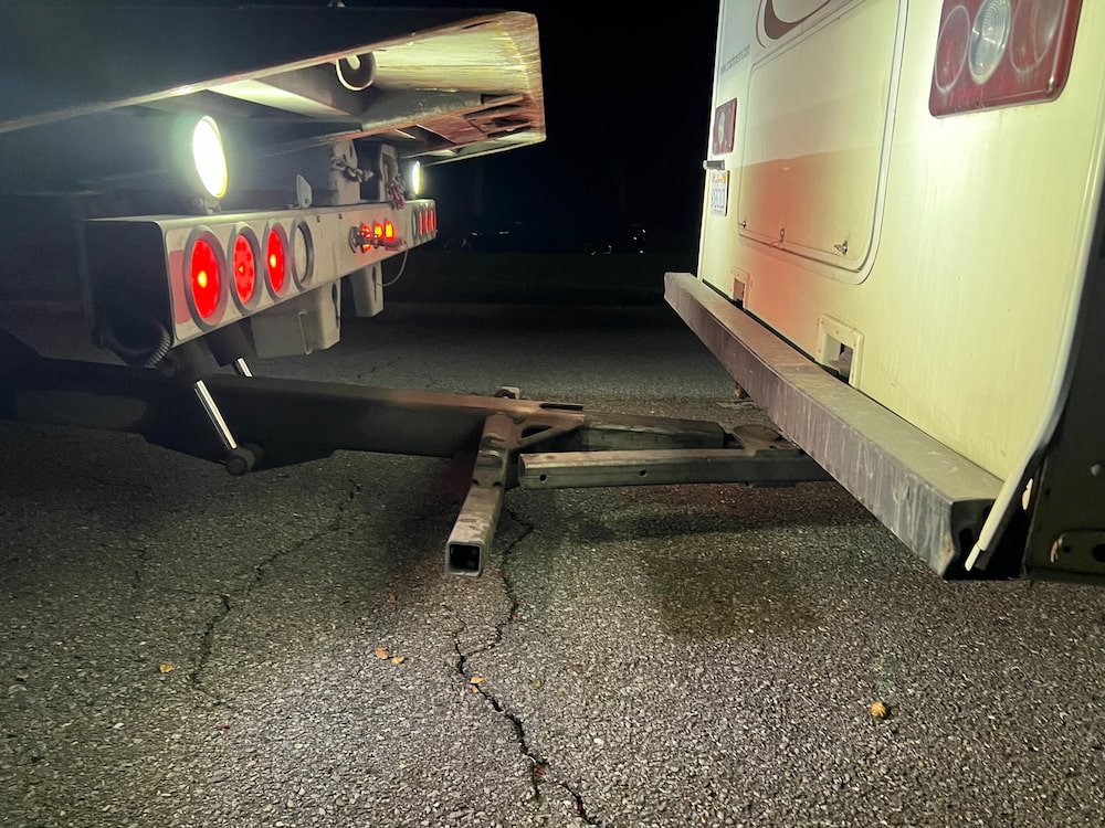 Unorthadox way of jacking the RV up