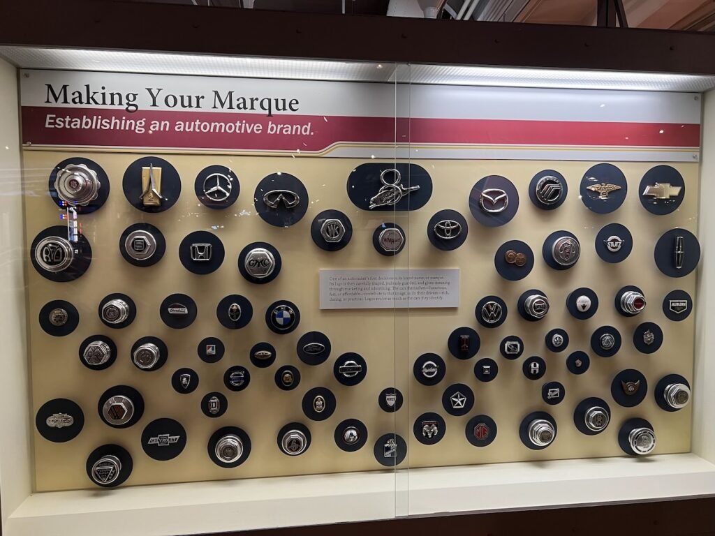 Various car badges