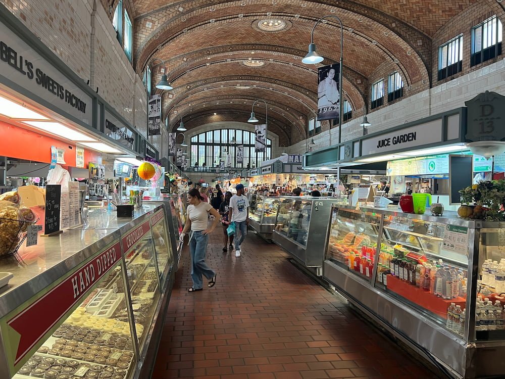 Beautiful ceiling in the market