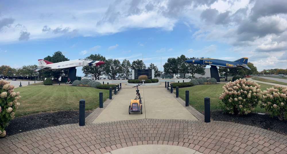 Blue Angels and Air Force jets