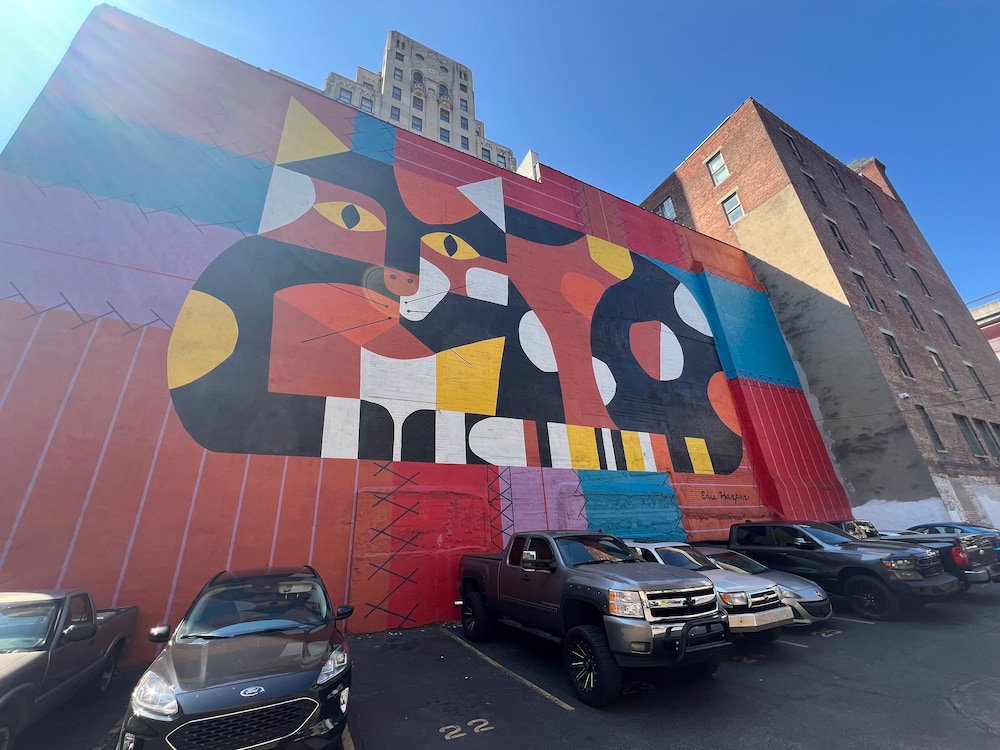 Cat mural