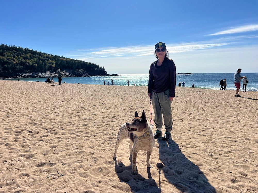 Enjoying the beach and weather