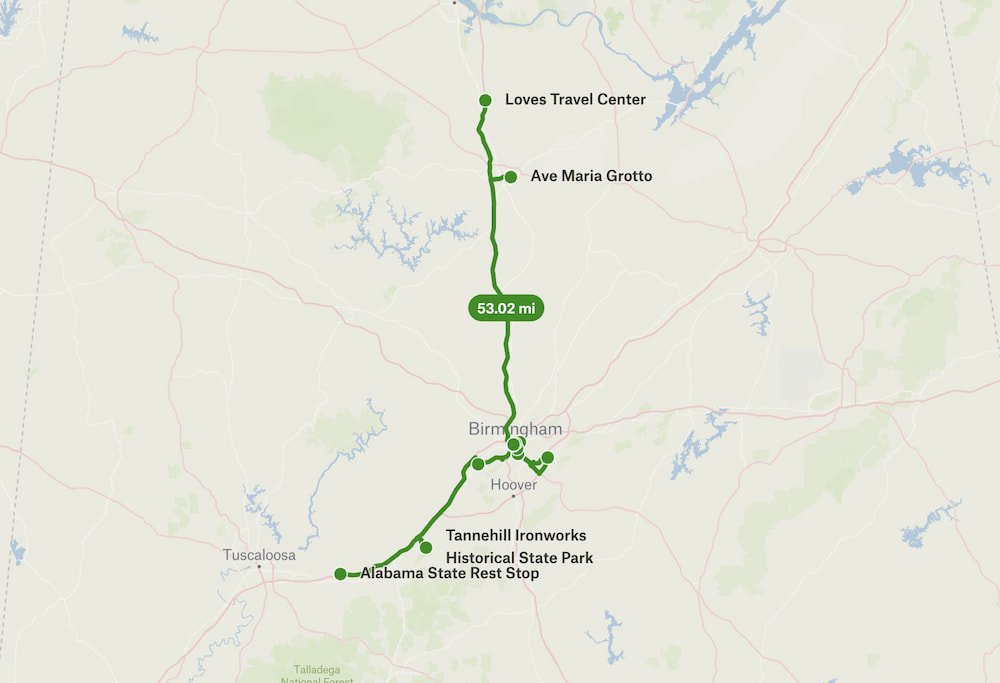 Falkville to Tuscaloosa
