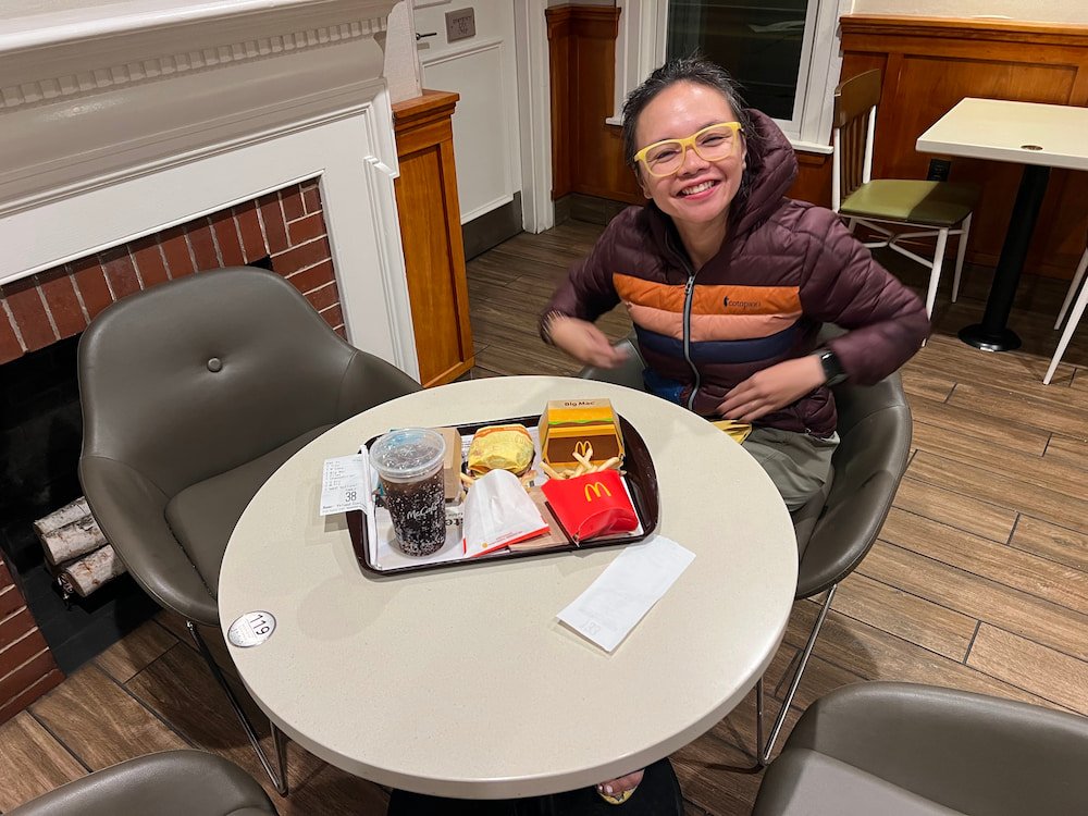 Getting a quick bite