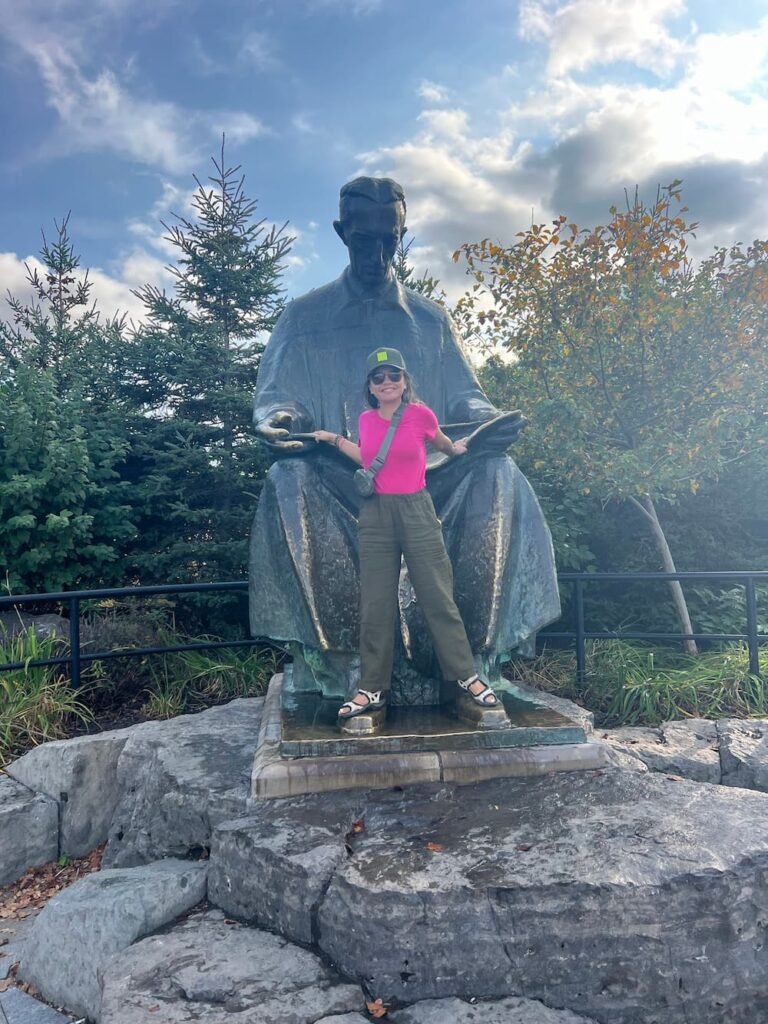 Lisette with Nikola Tesla
