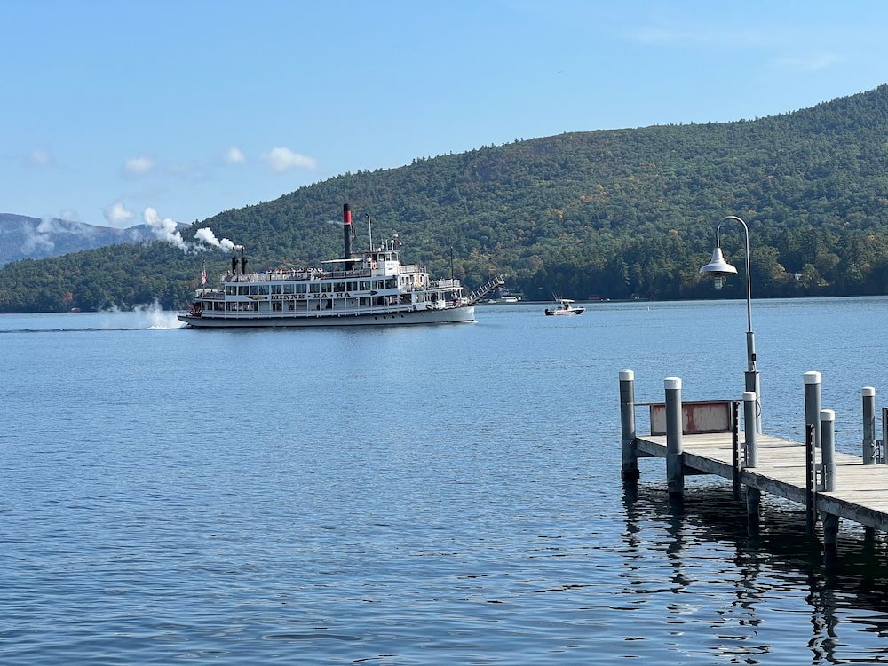 Minne Ha Ha boat on the lake