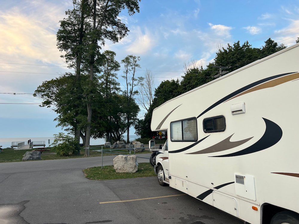 Our parking spot for the night