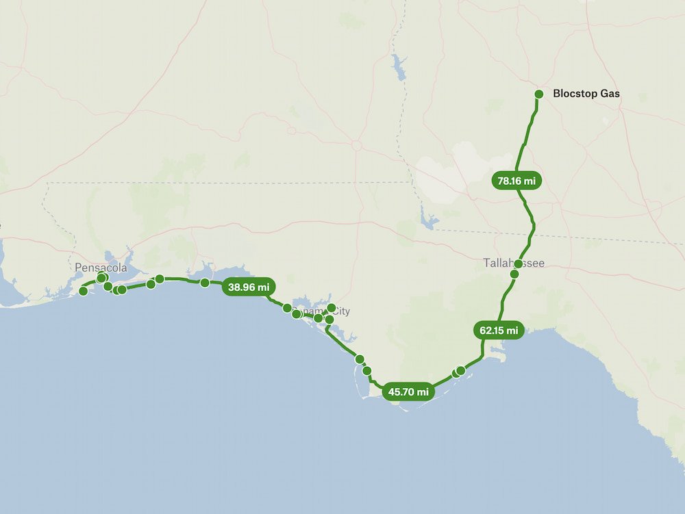 Pensacola to Albany