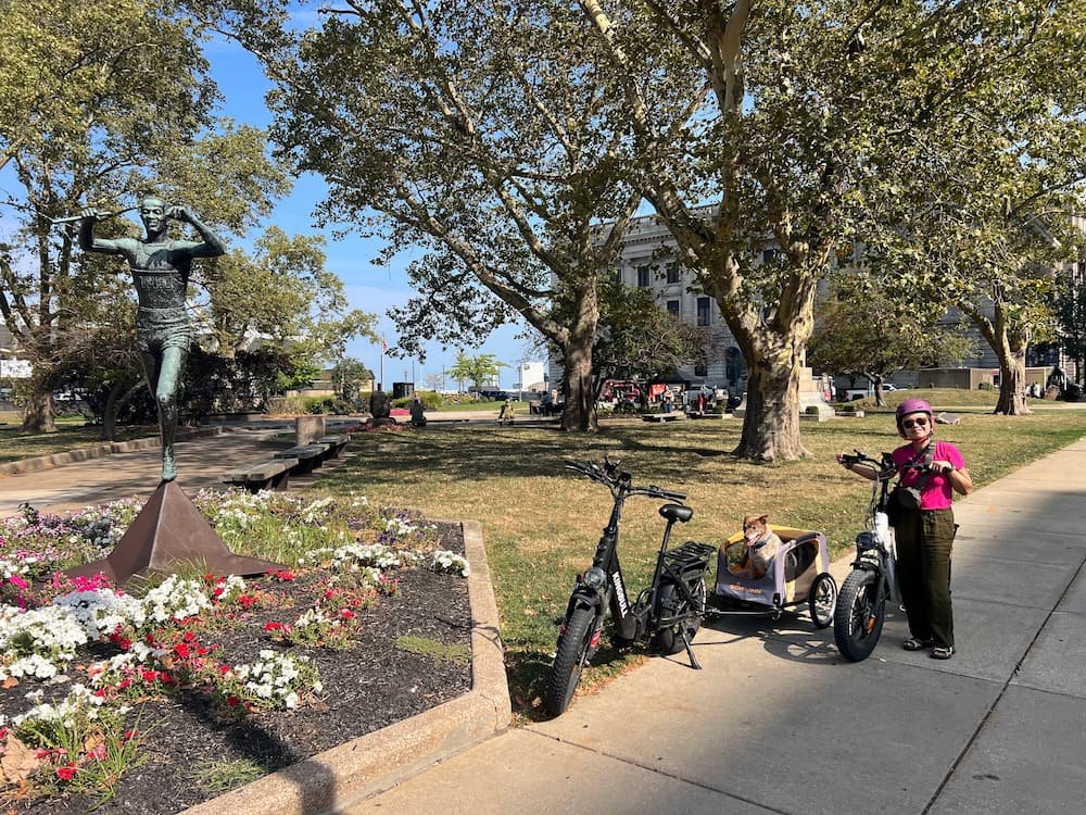 The Jesse Owens statue