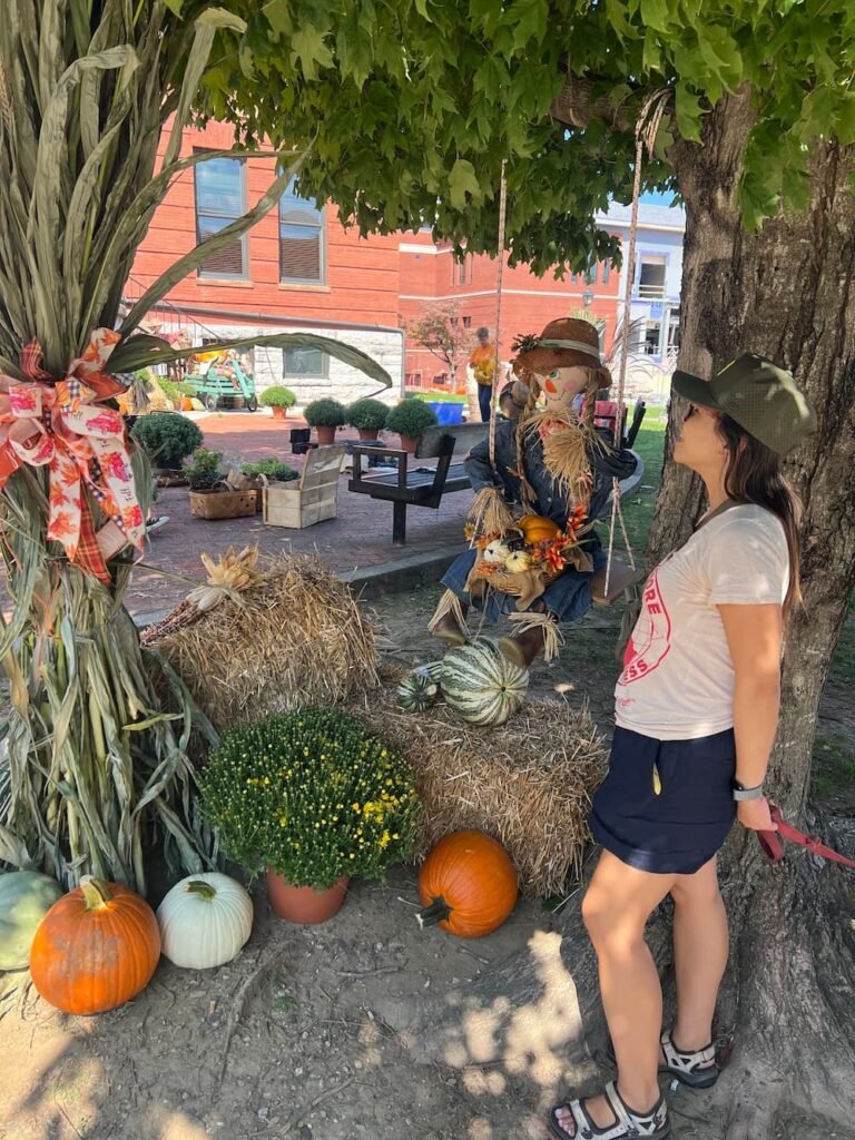 They were starting to decorate for Fall