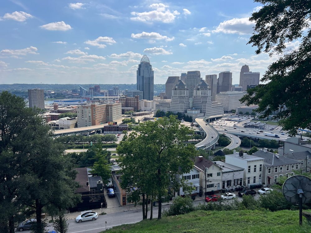 View of downtown from Mount Adam