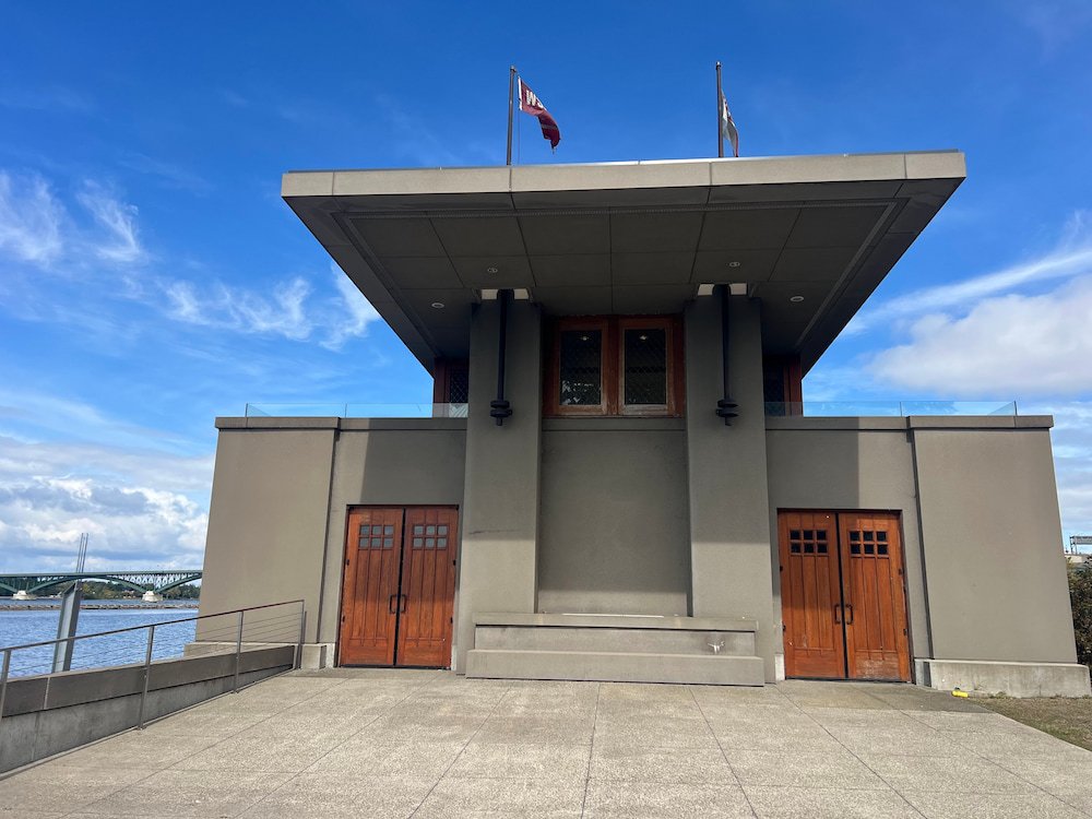 You can see Frank Lloyd Wrights influence