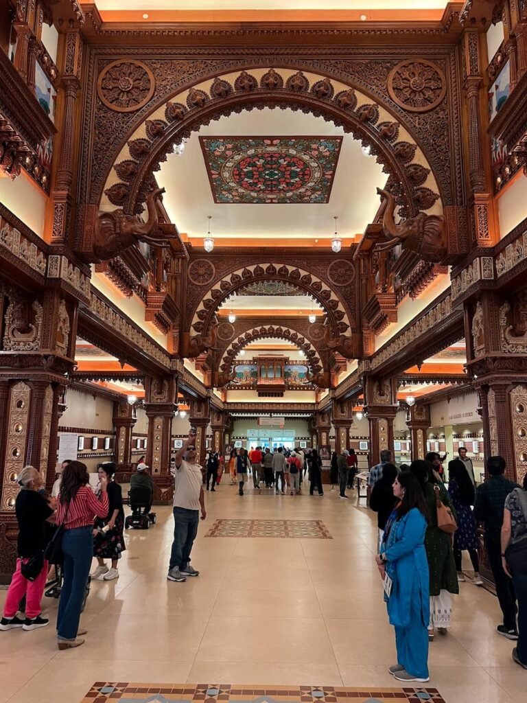 Carved wood everywhere