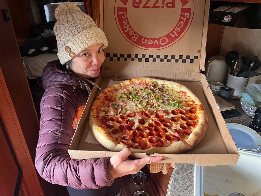 Check the size of that pizza