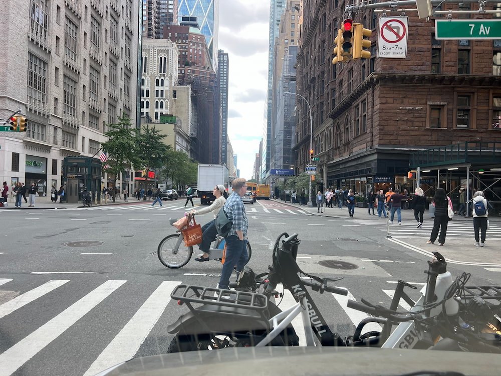 Driving into Manhattan