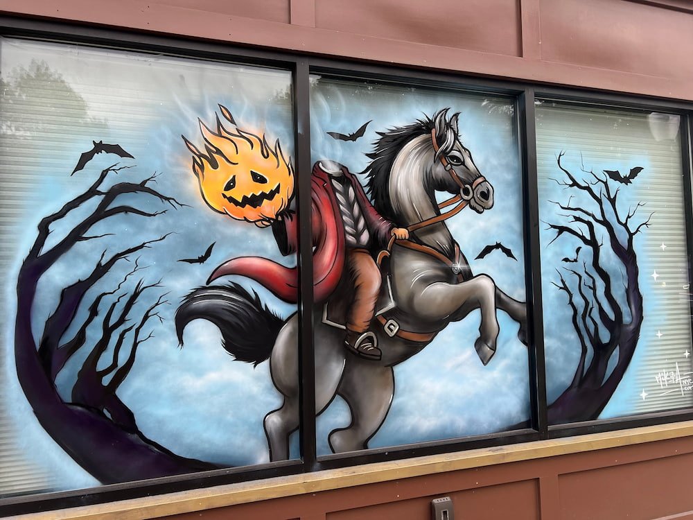 Headless Horseman mural