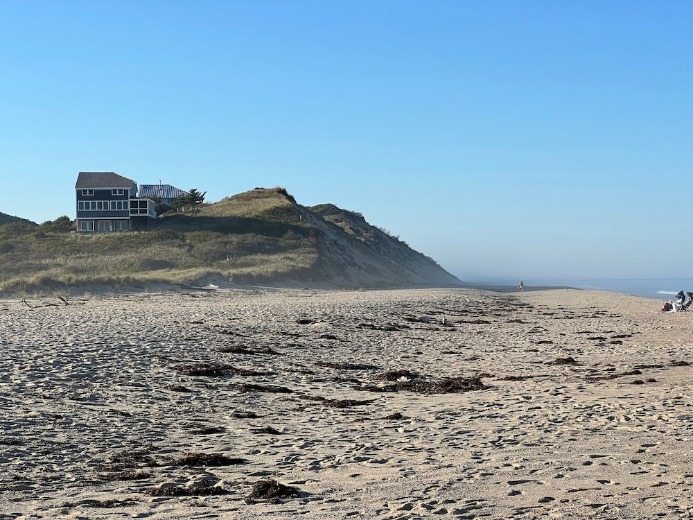 House perched on the sand dune