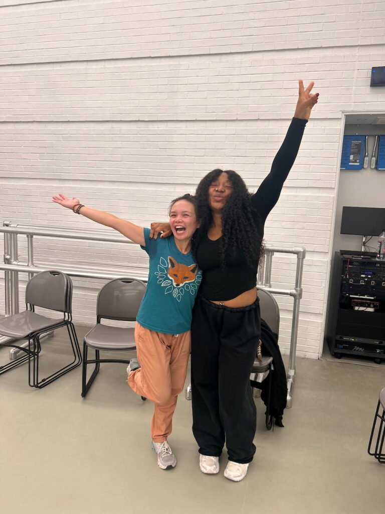 Lisette with her dance instructor Judith
