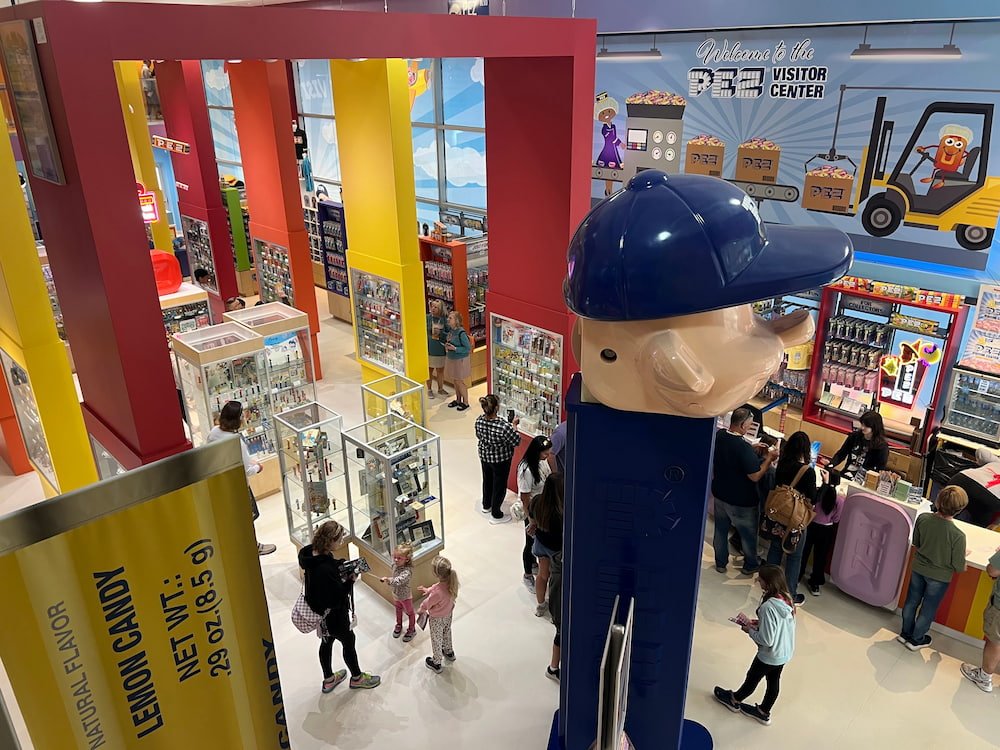Looking down on the World's Largest PEZ Dispenser