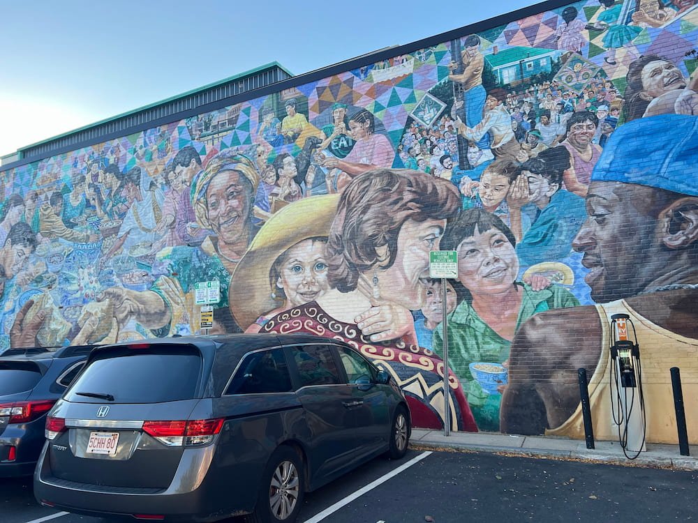 Mural at H-Mart