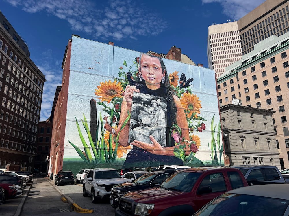 Native American mural