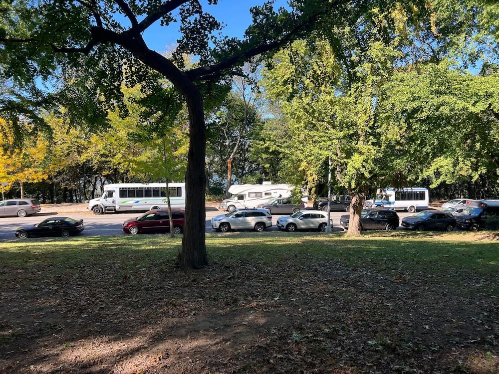 Our parking spot at Grant's Tomb
