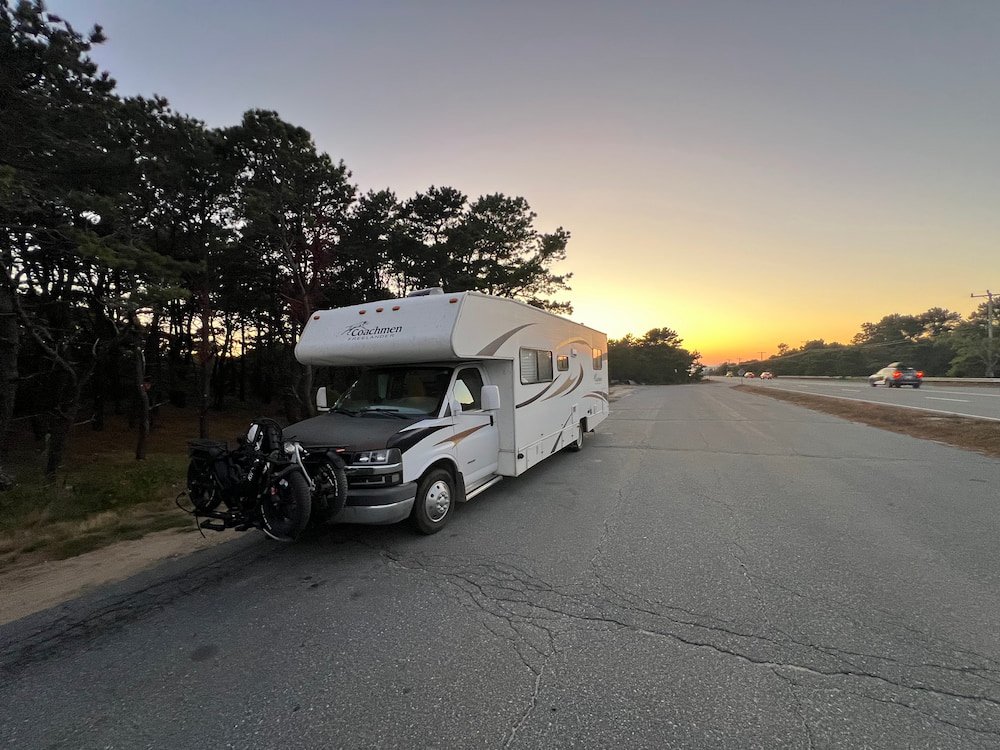 Our spot for the night was a pullout on the side of the road