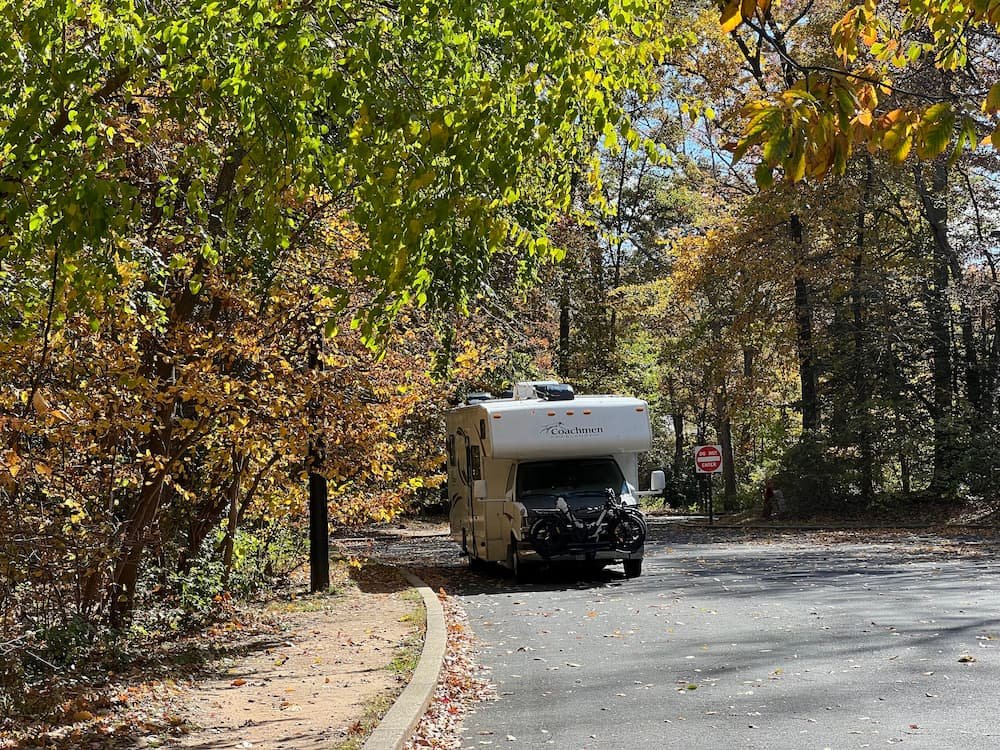 Parked at Rock Creek Park