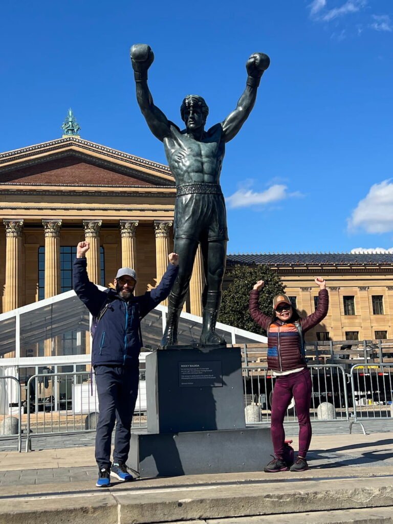 Pic with the Rocky statue