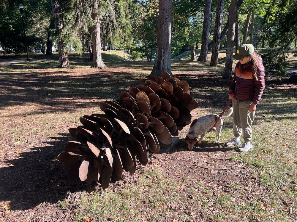 Pinecone sculpture