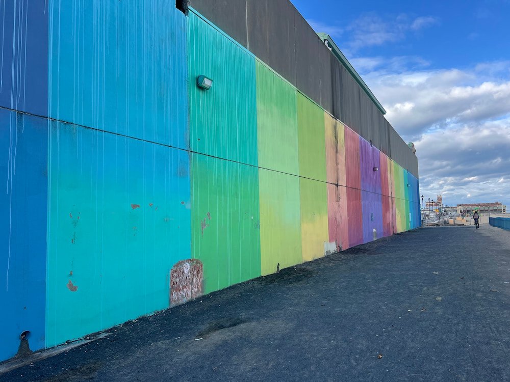 Rainbow wall