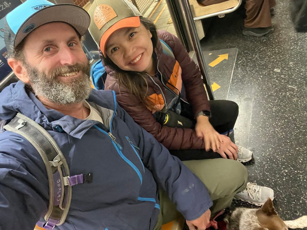 Selfie on the subway