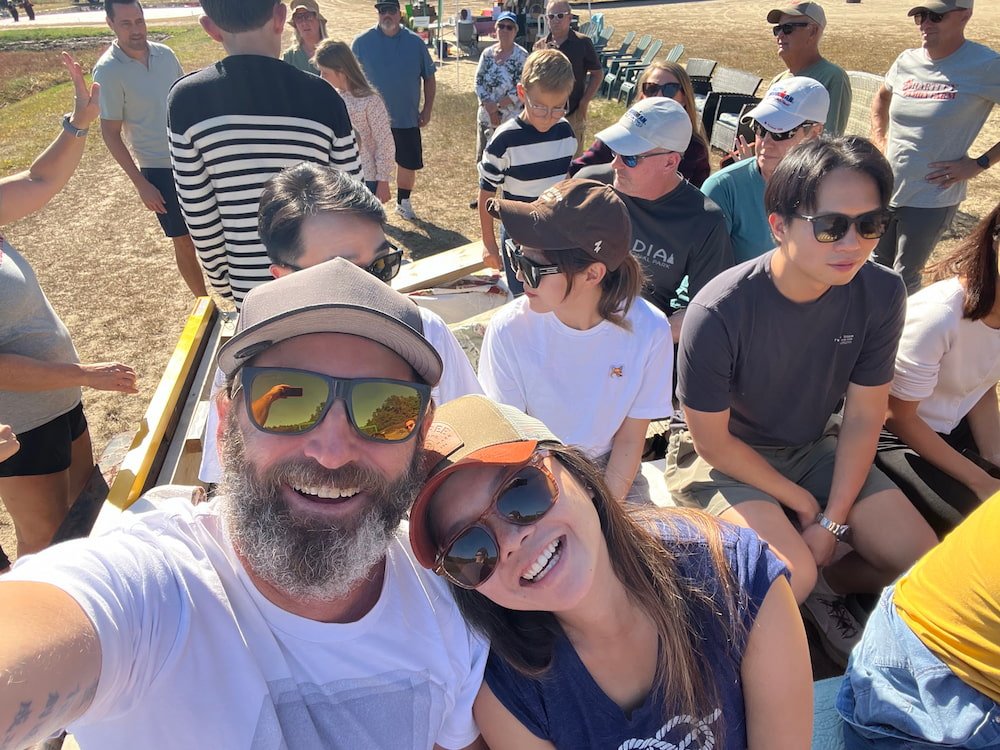 Selfie on the tractor tour