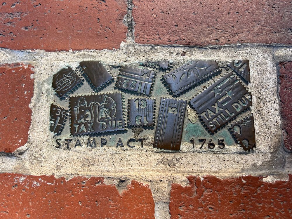 Stamp Act brick