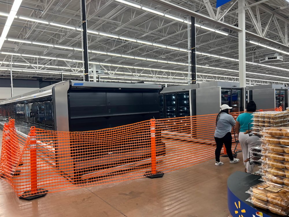 The Walmart was empty