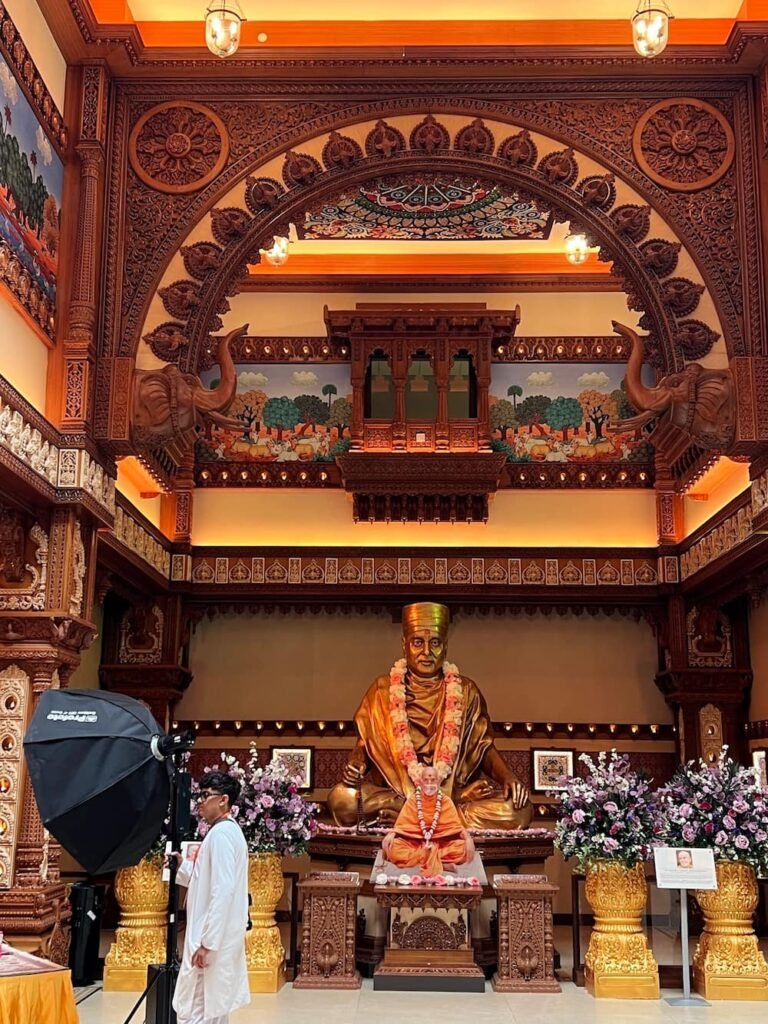 The ornate entrance to the temple area