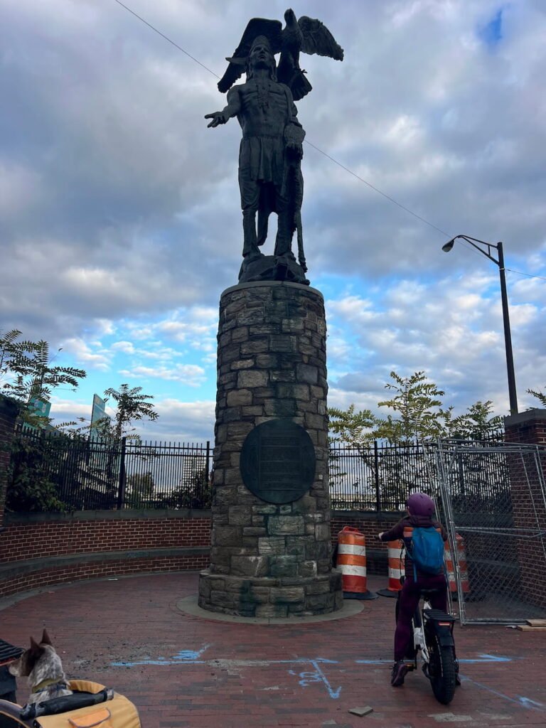 There were a lot of statues to check out