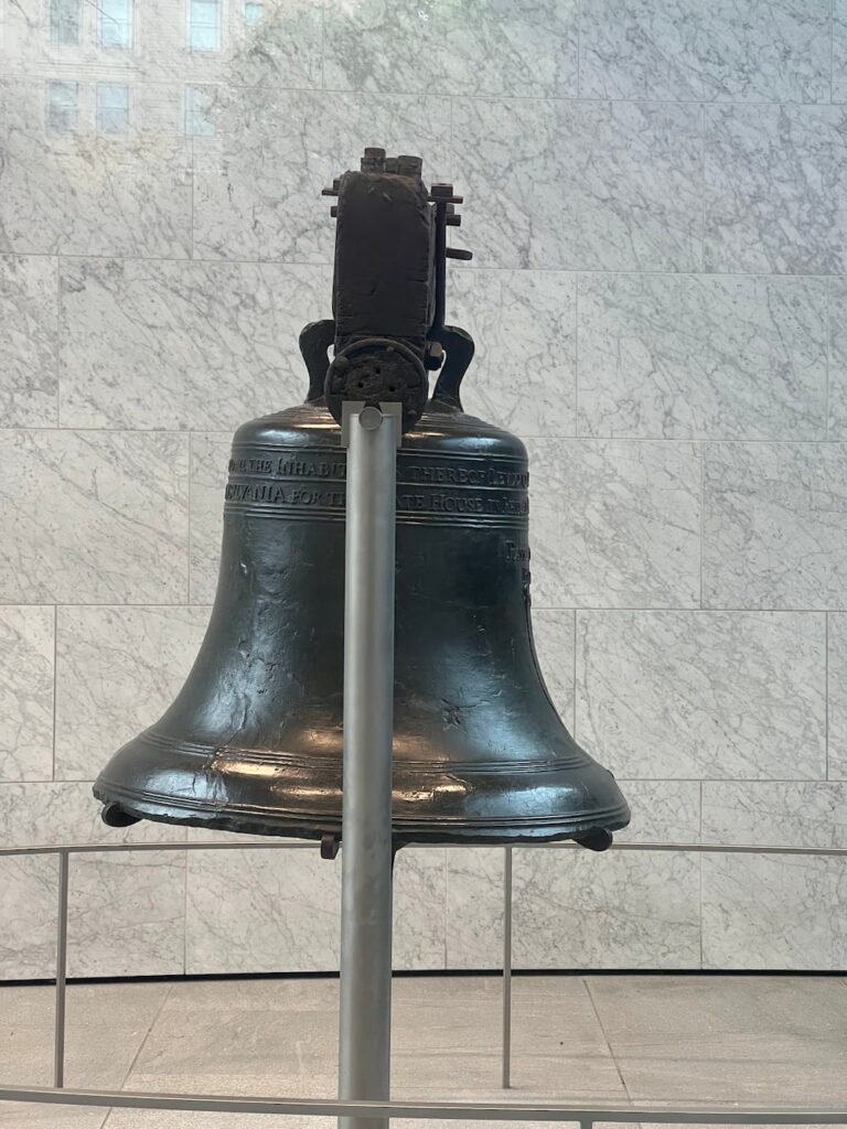 This was the only shot we could get of the Liberty Bell