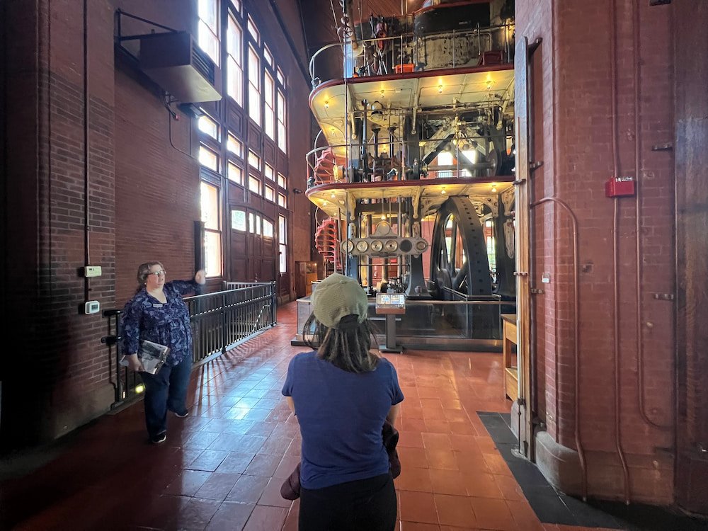 You can see how tall it is but there are also levels below