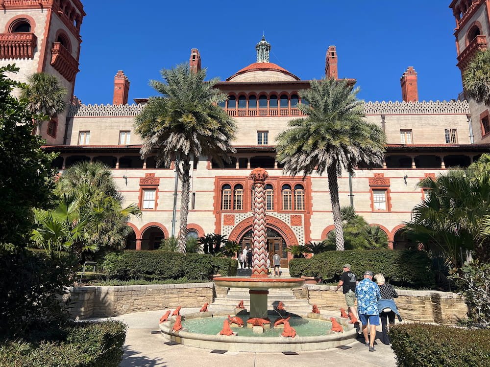 Beautiful fountain in the main courtyard of the hotel