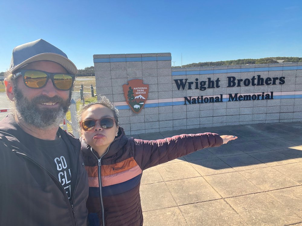 Bummed that the Wright Brothers National Memorial was closed