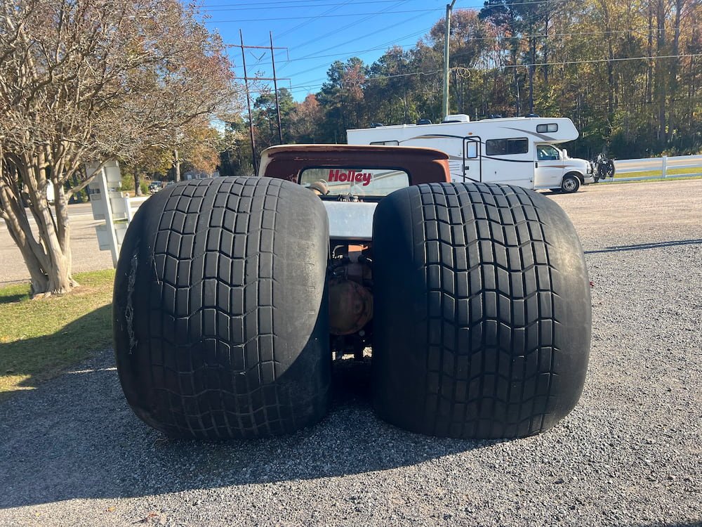 Check the size of those rear tires