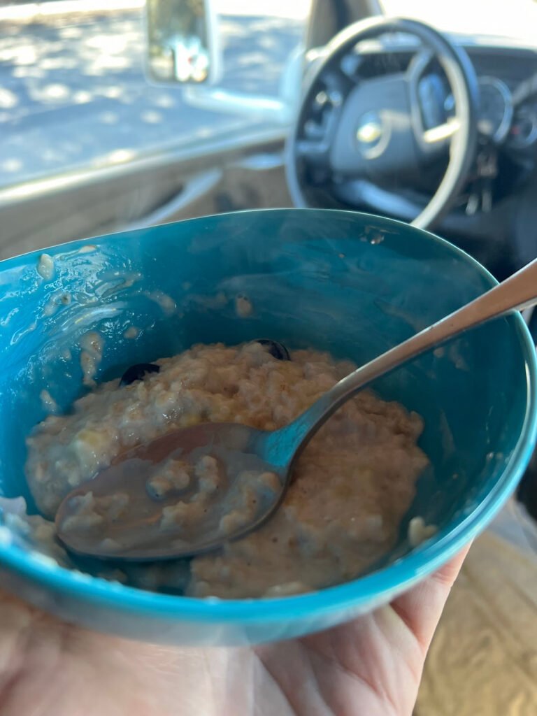 Cold enough to have oats for breakfast